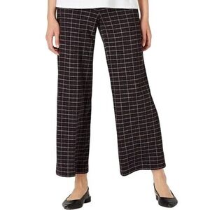 J JILL ponte crop wide leg pants M